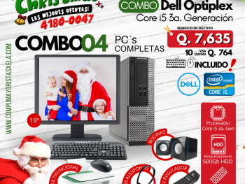 Combo 04 Máquinas Dell Optiplex Core i5 3a. Generación